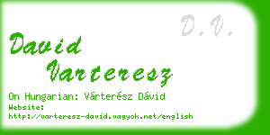 david varteresz business card